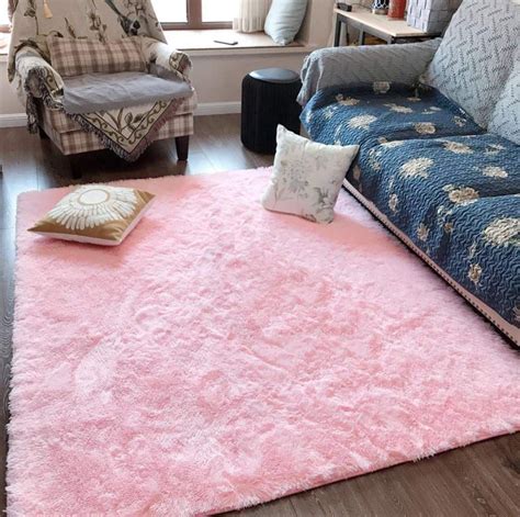 Take into consideration the measurements of larger beds. Fluffy Soft Kids Room Rug, Baby Nursery Decor, Non-Slip Large Fuzzy Shag Fur Rugs, Modern Indoor ...