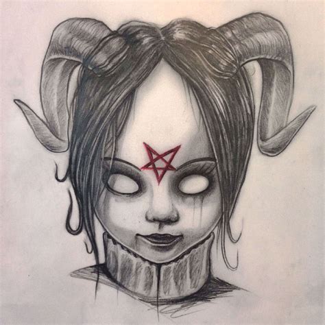 666 Tattoo In 2020 Scary Drawings Creepy Drawings Dark Art Drawings