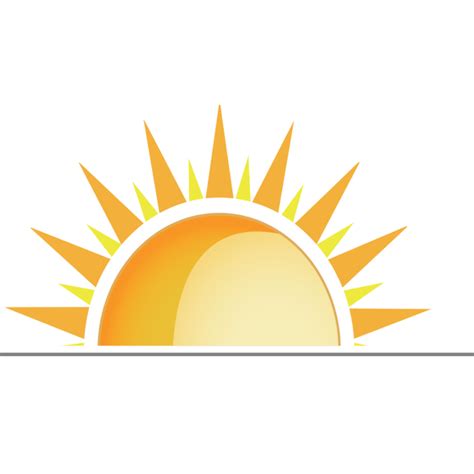 Download High Quality Clipart Sun Half Transparent Png Images Art