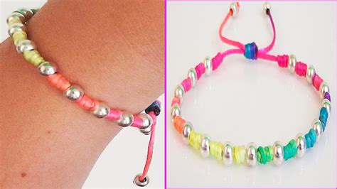 Diy Bracelets With Beads With String Friendship Bracelets Tutorial How
