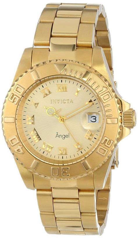 Invicta Angel Gold Tone 200m 14321 Womens Watch Uk