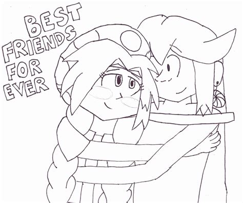 Coloring Pages For My Best Friend For Girls Clip Art Library