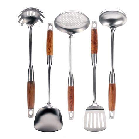 High Quality Stainless Steel Kitchen Utensil Set 5 Cooking Utensils