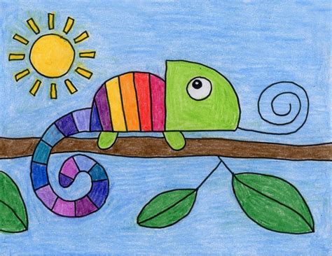 Toma's drawing 72.927 views2 year ago. How to Draw a Chameleon · Art Projects for Kids