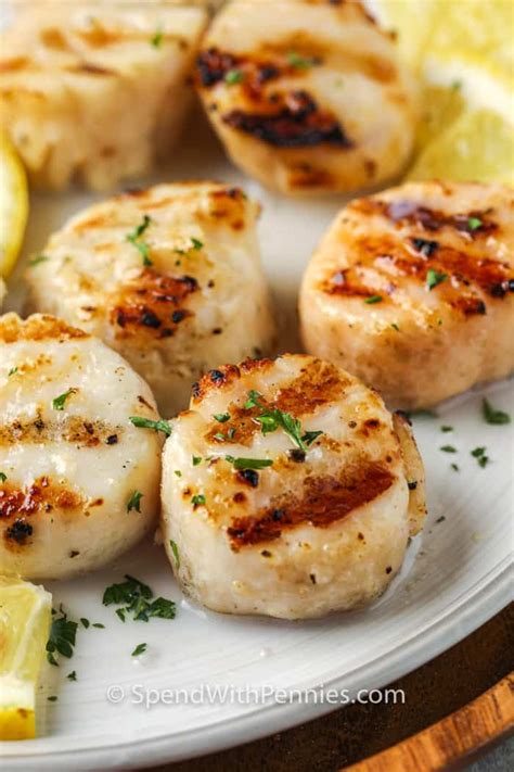 Quick And Easy Grilled Scallops Spend With Pennies