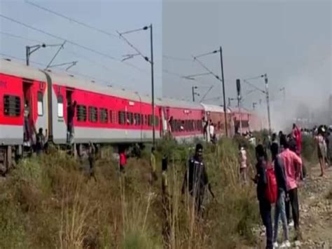 Bihar Sampark Kranti Escaped Becoming A Burning Train Passengers Jumped