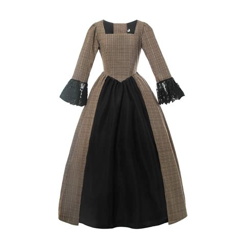 Buy Nuoqi Women Civil War Victorian Dress Costume American Pioneer Colonial Prairie Dress Online