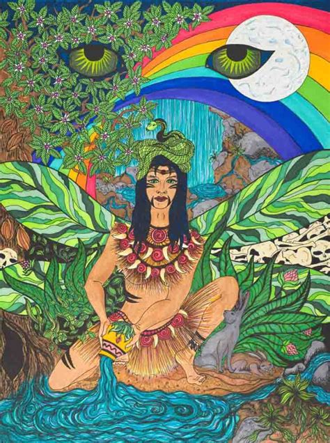 Ix Chel The Mayan Rainbow Goddess Fine Art Print Etsy