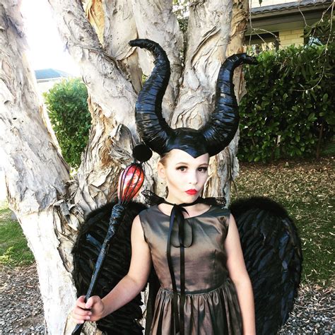 And while most people will be replicating angelina jolie's red lips and chiseled cheekbones from her movie maleficent, i wanted to. Maleficent costume homemade Kids maleficent diy Halloween Kids Halloween | Maleficent costume ...
