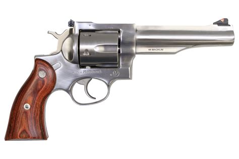 Ruger Redhawk 44 Rem Mag 6 Shot Revolver With Wood Grips And 55 Inch