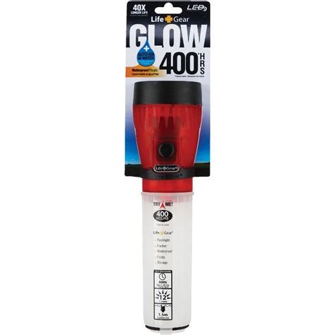 Buy Life Gear Glow Led Waterproof Flashlight Redwhite