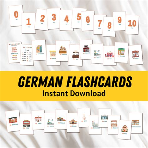German Learning Flashcards