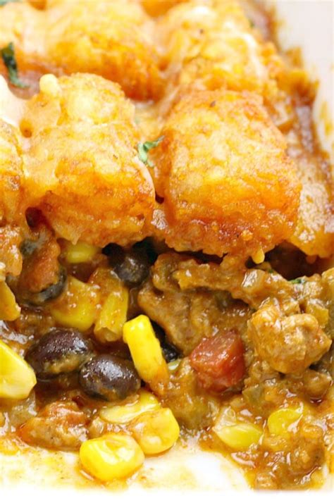 Taco Tater To Casserole A Quick And Easy Weeknight One Dish Meal