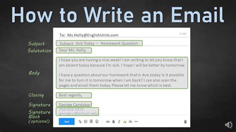 How To Write An Email In English