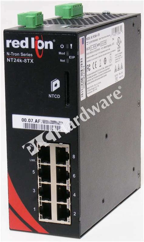 Red Lion Nt24k 8tx N Tron Series Industrial Ethernet Switch 8 Ports 10