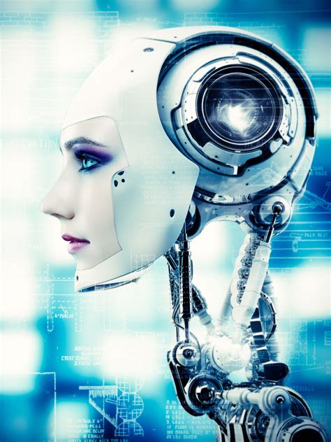 Wallpaper Profile Cyborg Cyberpunk Robot Face Makeup Eyeshadow