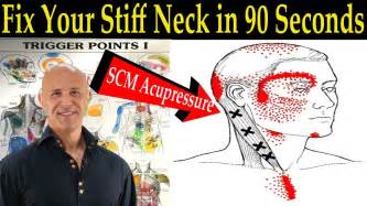 Fix Your Stiff Neck In 90 Seconds Scm Acupressure Trigger Points Dr