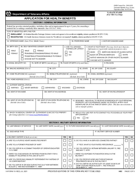 Va Form 10 10ec Veterans Affairs Fill Online Printable Fillable Blank