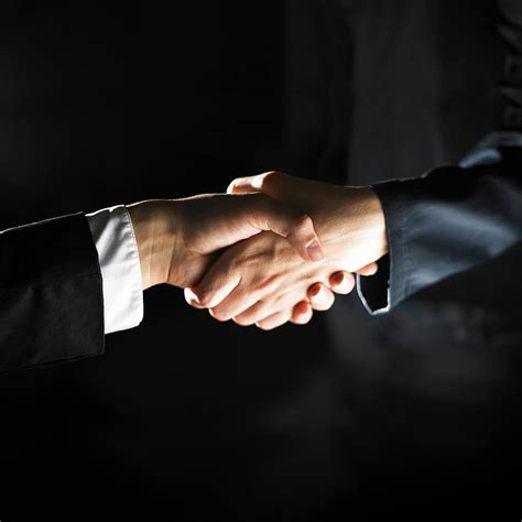 Business Cooperation Handshake People Agreement Man Contract