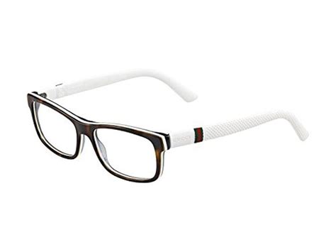 Gucci 1066 Eyeglasses 0h5h Havana White 54mm Elite Eyewear Studio