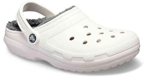 Crocs Classic Lined Clog In White Save 16 Lyst