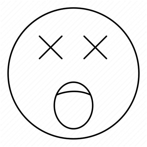 Dead Emoji Emoticon Face Smiley Icon Download On Iconfinder