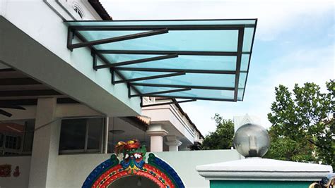 Polycarbonate sheets are very durable thus it is a perfect material for constructing awnings or outdoor canopy shades and awnings. Polycarbonate Awning - Waterproofing Contractor Singapore