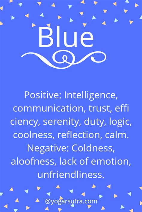Color Psychology Blue Positive Intelligence Communication Trust