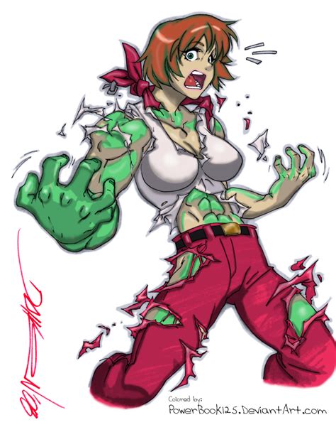 She Hulk Transformation 2 Of 3 By Powerbook125 On Deviantart