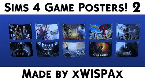 The Sims 4 20 Video Game Posters Best Sims Mods