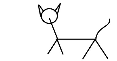 Page Cat Stick Figure Cute And Adorable Drawings