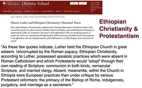 Ethiopian Orthodox Christianity Is Not Eastern Orthodox But It Did