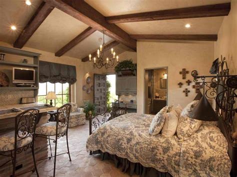 Soft lighting, proper window treatments, and soothing paint colors are always recommended. Nice guest suite | Bedroom flooring options, Old world ...