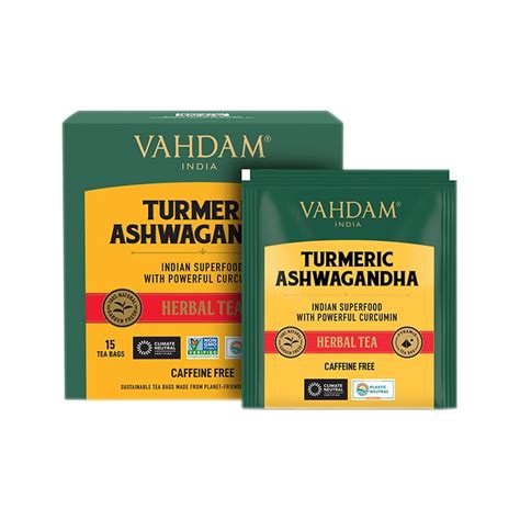 turmeric ashwagandha herbal tea 15 tea bags holland and barrett