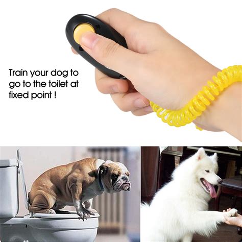 New 7 Pack Pet Dog Training Clicker Trainer Aid Wrist Clicker Tool For