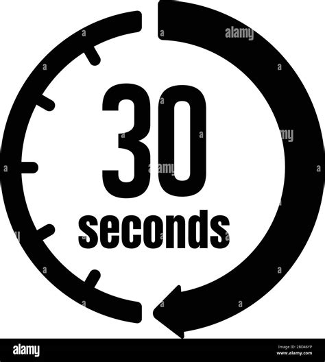 Reloj Icono De Temporizador Paso De Tiempo 30 Segundos Imagen