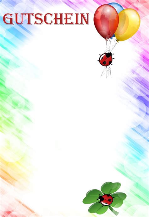 Gutscheinvorlage für Geburtstage | Gutschein vorlage geburtstag