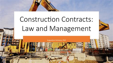 Pdf Construction Contracts Law And Management