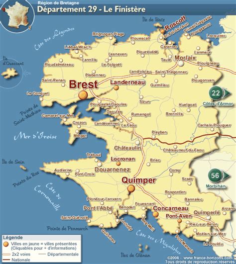 Vous Avez Cherché Carte Du Finistere Bretagne Voyages Cartes