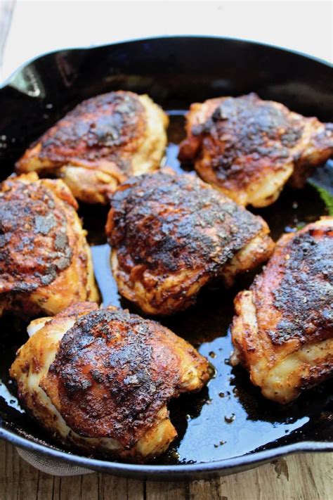 This will help get a more uniform cooking. Cast Iron Skillet Cajun Chicken Thighs | Recipe | Cast ...