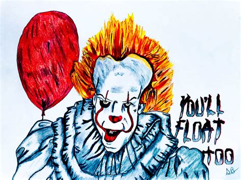 Pennywise Pencil Drawing By Ravenhawk90 On Deviantart