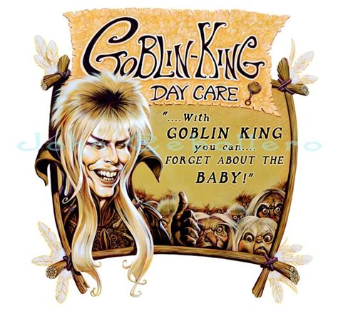 Labyrinth Goblin King Day Care Limited Edition Giclée 13x13