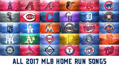 Anyone who loves mlb likely has at least one, or more, favorite teams. All 2017 MLB Home Run Songs - YouTube
