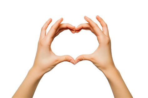 Ai Generated Hands Making Heart Shape On Transparent Background
