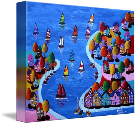 Whimsical Sail Scene By Renie Britenbucher