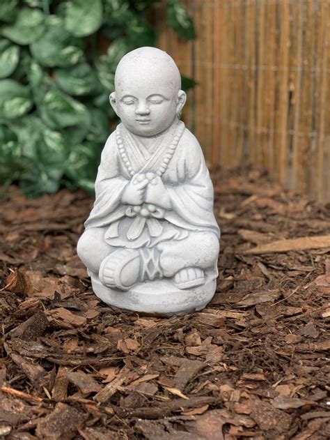 Concrete Buddha Buddha Statue Meditating Zen Garden Statues Etsy