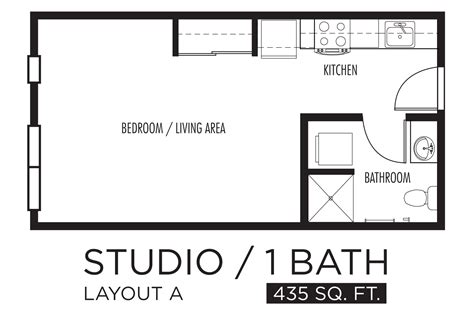 Coulee region efficiency apartments for rent in la crosse, onalaska + combined living room & bedroom. Exquisite Ideas Studio Apartments Floor Plans By Studio ...