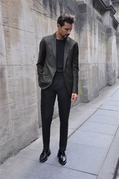 Grey Blazer Black Pants Black Sport Coat Black Dress Pants Black