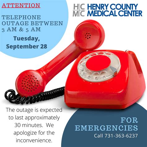 HCMC Announces Phone System Outage on September 28 | HCMC | Henry
