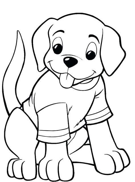 Cute Cartoon Dog Coloring Pages At Free Printable